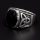 Onyx Wikinger Ring &quot;Lokis black Soul&quot; aus 925 Sterling Silber