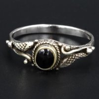 Silberring Onyx - &quot;Chumana&quot; 925 Sterlingsilber