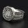 Valknut Ring verziert mit keltischen Knoten aus 925 Sterling Silber