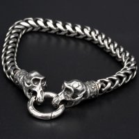 Viking bracelet &quot;Grendel&quot; with clip ring made...