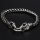 Viking bracelet "Ostara" with clip ring made of stainless steel