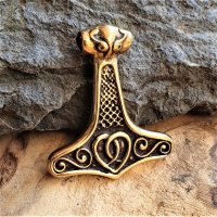 Jewelry pendant "GUSSON" Thors hammer made of bronze