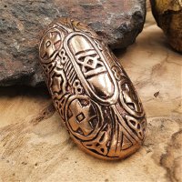 Viking turtle brooch "HULDA" made of bronze