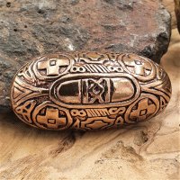 Wikinger Schildkröten Fibel "HULDA" aus Bronze