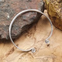 Celtic spiral bracelet "AMENA" made of 925 sterling silver