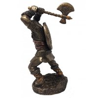 Viking Warrior with Axe and Shield Figurine