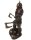 Berserker Wikinger mit zwei Äxten bronziert