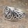 Triskele Ring verziert mit keltische Knoten aus 925 Sterling Silber 56 (17,8) / 7,6 US