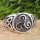 Triskele Ring verziert mit keltische Knoten aus 925 Sterling Silber 58 (18,5) / 8,4 US
