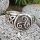 Triskele Ring verziert mit keltische Knoten aus 925 Sterling Silber 60 (19,1) / 9,1 US