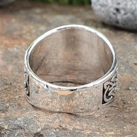Baum des Lebens Ring verziert mit keltischen Knoten aus 925 Sterling Silber 58 (18,5) / 8,4 US