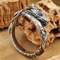 Jörmungandr Ring aus 925 Sterling Silber