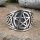 Pentagramm Ring verziert mit keltische Knoten aus 925 Sterling Silber 56 (17,8) / 7,6 US