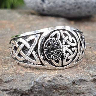 Keltischer Knoten Ring aus 925 Sterling Silber