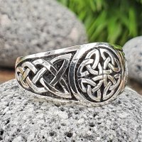 Keltischer Knoten Ring aus 925 Sterling Silber
