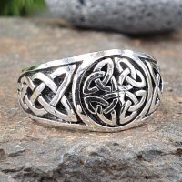 Keltischer Knoten Ring aus 925 Sterling Silber 64 (20,4) / 10,7 US