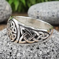 Keltischer Knoten Ring aus 925 Sterling Silber 64 (20,4) / 10,7 US