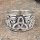 Keltischer Knoten Ring verziert mit der Midgardschlange aus 925 Sterling Silber 62 (19,7) / 9,9 US