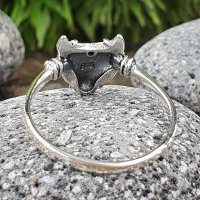 Fenris Wolf Ring aus 925 Sterling Silber 59 (18,8) / 8,7 US