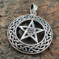 Pentagramm Anhänger mit Keltischen Knoten...