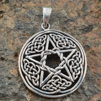 Pentagramm Anh&auml;nger mit Keltischen Knoten &quot;BEDRAN&quot; aus 925 Sterling Silber