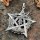 Drachen Anhänger mit Pentagramm aus 925 Sterling Silber
