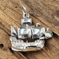 Segelschiff Anh&auml;nger aus 925 Sterling Silber
