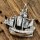 Segelschiff Anhänger aus 925 Sterling Silber