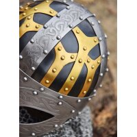 Wikinger Brillenhelm, Spangenhelm mit Brünne