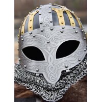 Wikinger Brillenhelm, Spangenhelm mit Brünne