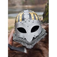 Wikinger Brillenhelm, Spangenhelm mit Brünne