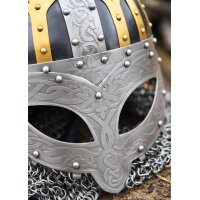 Wikinger Brillenhelm, Spangenhelm mit Brünne