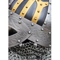 Wikinger Brillenhelm, Spangenhelm mit Brünne