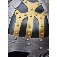 Wikinger Brillenhelm, Spangenhelm mit Brünne