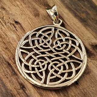 Keltische Knoten Schmuckanh&auml;nger aus Bronze