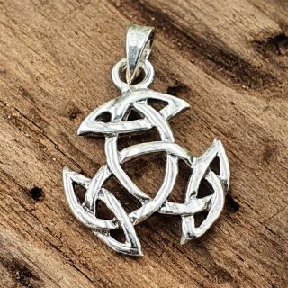 Keltische Knoten Anhänger aus 925 Sterling Silber