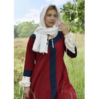 Early Medieval Dress Gudrun, Red/Blue