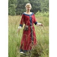 Mittelalterkleid Gudrun, rot/blau