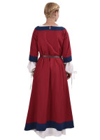 Mittelalterkleid Gudrun, rot/blau