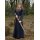 Medieval Dress Afra, Canvas, Dark Blue