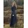 Medieval Dress Afra, Canvas, Dark Blue