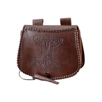 Gürteltasche mit Thorshammer-Prägung, Leder