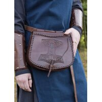 Gürteltasche mit Thorshammer-Prägung, Leder