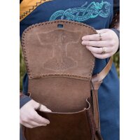 Gürteltasche mit Thorshammer-Prägung, Leder