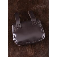 Mittelalter-Ledertasche, dunkelbraun