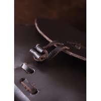 Medieval Leather Belt Pouch, Dark Brown