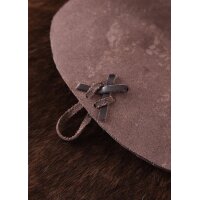 Medieval Leather Belt Pouch, Dark Brown