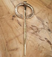 Keltische Wikinger Fibel "LEIFR" aus Bronze