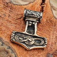 Thors Hammer Schmuckarmulett aus Bronze
