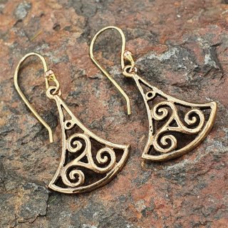 Triskelen Ohrhänger aus Bronze